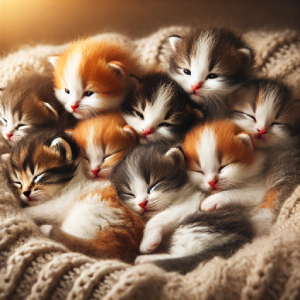 Gatito bebé de 0 a 6 meses, adorable y con bigotes pequeños, ideal para consejos de cuidados en Bigotes Secretos.