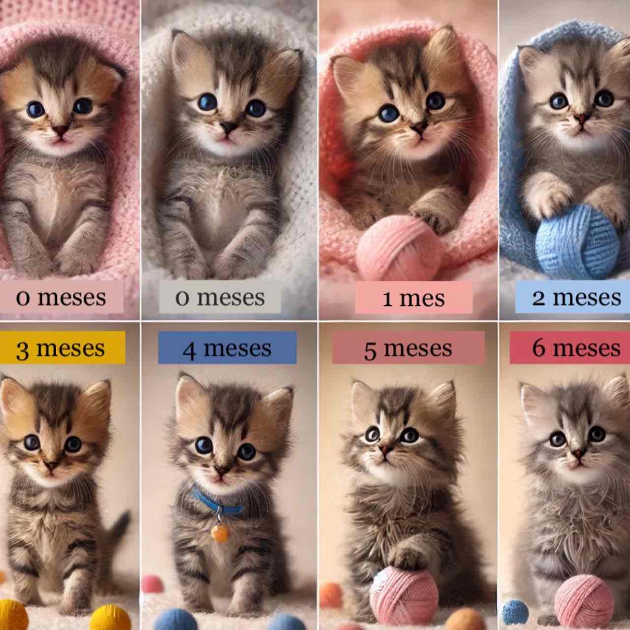 Gatitos bebes de 0 a 6 años